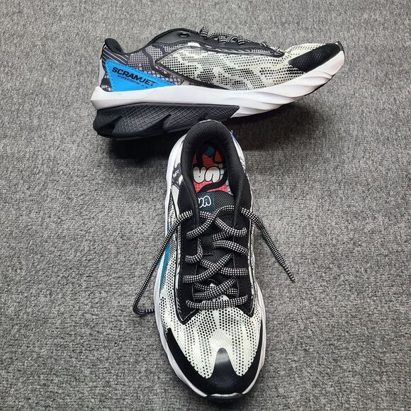 Under Armour Scramjet Shoes Youth Size 5.5Y Black White Blue Athletic Sneakers - Picture 3 of 8